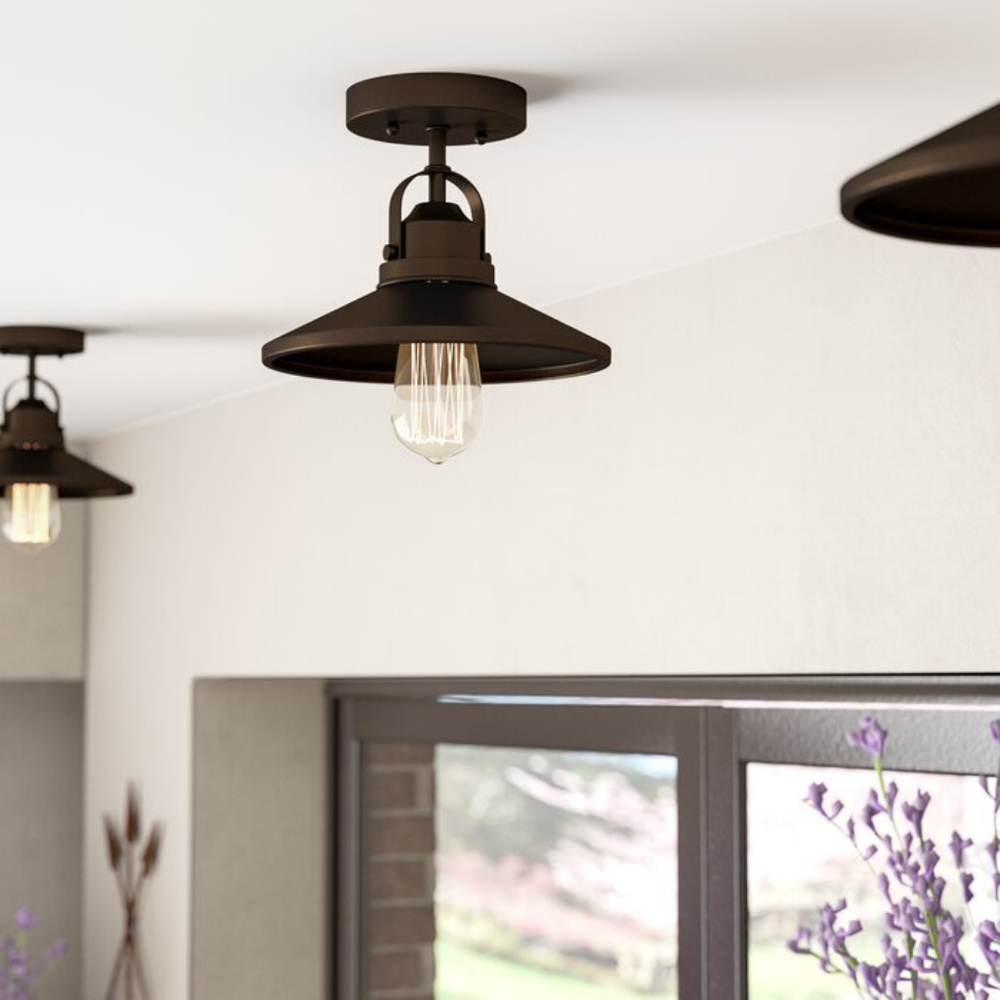 Bouvet 1-Light Semi-Flush Mount